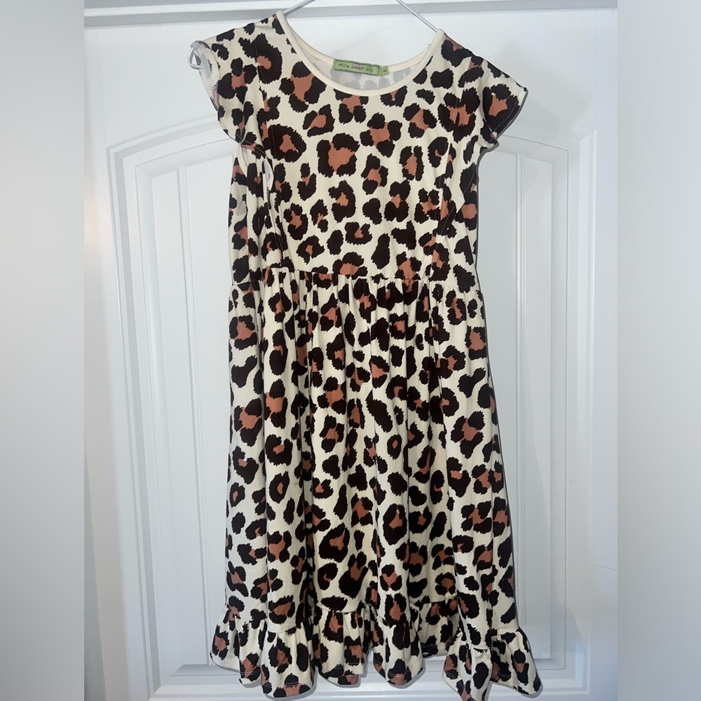 Cheetah print Millie loves Lily dress